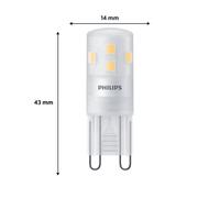 Philips bombilla LED bi-pin G9 1,9 W 220 lm 2700 K mate, paquete de 3 EC:EPREL:1932582