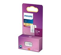 Philips - Bombilla LED Cápsula, 10W, G4, 12 V, Luz Blanca Cálida, No Regulable, Pack de 2 Unidades