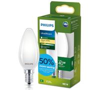 PHILIPS Bombilla LED clase A, 40 W, casquillo E14, blanco cálido 2700 K, cristal