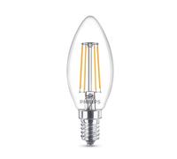Philips Bombilla LED clásica E14 B35 4,3W transparente 4.000K EC:EPREL:387417