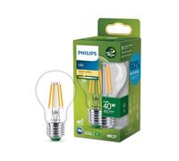 Philips Bombilla de filamento transparente 40 W A60 E27