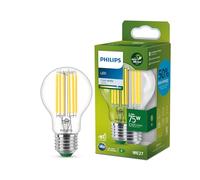 Philips Bombilla LED Clásica Philips Eficiente, Casquillo E27 5.2W, 1095 Lúmens, Luz Blanca Fría, 4000k, Clase Energetica A