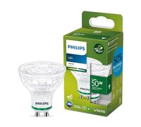 Philips Bombilla LED Clásica Tipo Foco Philips Eficiente, Casquillo GU10 2.1W, 375 Lúmens, Luz Blanca Neutra 3000k, Clase Energetica A