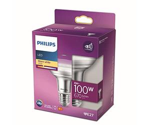 Philips Bombilla LED Classic F 100 W 8 W E27 670 Lm Reflectora (2700 K)