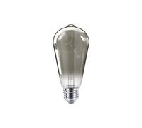 PHILIPS - Bombilla LED cristal 11W forma pera E27 ahumada, no regulable
