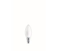 Philips - Bombilla LED cristal 25W B35 E14 luz blanca cálida, mate, no regulable pack 2