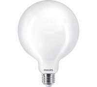 PHILIPS Bombilla LED de Filamento Mate G120 E27 con Forma de Globo, 13W Equivalente a 120 W, Luz Blanca Cálida 2700 K, Eficiencia Energética D