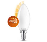 Philips Bombilla LED E14 WarmGlow vela mate regulable luz cálida (3,4W)