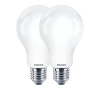 Philips Bombilla LED E27 Estándar 10.5W eq 100W, 1521 lm, Luz Día 4000K, No Regulable, Clase Energética D, Pack de 2 Unidades