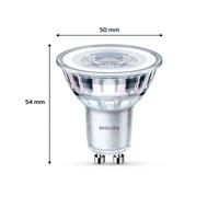 Philips bombilla LED GU10 4,6W 355lm 827 claro 36° 2pcs