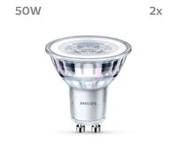 Philips bombilla LED GU10 4,6W 390lm 840 claro 36° 2pcs