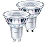 Philips Bombilla Led (pack 2un), GU10, 4,6W (Eq. 50W), blanco cálido (2700K), 355lm