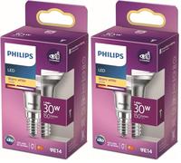 Philips - Bombilla LED Reflectora, 30W, R39 E14, 36 Grados Apertura, Luz Blanca Cálida, No Regulable (Paquete de 2)