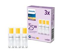 Philips - Bombilla LED tipo cápsula 2W (Eq. 25W) 220 lúmenes, casquillo G9 Luz Cálida (2700K) - Pack de 3 Bombillas
