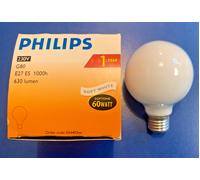 PHILIPS Bombilla Soft White Globe G80 E27 60W 630 Lúmenes Bombilla Regulable