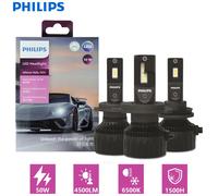 Philips-faro LED Ultinon Rally H4 H7 para coche, lámparas blancas de alta potencia 9005 K, H11 HB3 HB4 HIR2 9006 9012 100, 6500 W, 9000LM