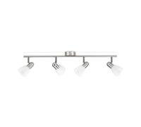 Foco de metal Philips Burlap de 4 luces GU10 IP20 con casquillo de níquel - 502