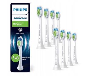Philips Cabezales de recambio Sonicare Optimal White, Suavidad media - Paquete de 8