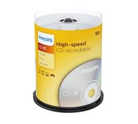 Philips CD-R 80Min / 700 MB / 52X Cakebox (100 Disc)