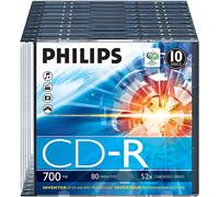 Philips CD-R 80Min / 700 MB / 52X Slimcase (10 Disc)