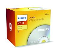 Philips CD-R CR7A0NJ10/00 - (700 MB, 80 min), paquete de 10 unidades