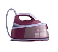 Philips Centro de planchado serie 3000-2400 W, vapor continuo de 140 g/min, golpe de vapor de 350 g, presión 6 bares, rápido y potente, vapor vertical, suela cerámica (PSG3001/30)