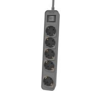 Philips CHP2154G/10 Regleta con Interruptor de 5 Tomas 1.5m Gris