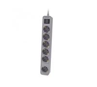 Regleta con Interruptor Philips CHP2164G/10/ 6 Tomas de corriente/ Cable 1.5m/ Gris