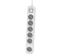 Philips CHP2164W/62 Regleta con Interruptor de 6 Tomas 1.5m Blanco