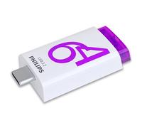 Philips Click Edition USB-C Stick USB 3.2 Gen 1 USB Flash Drive 64 GB para PC, portátil, Smartphone, Tableta con Puerto USB-C, Velocidad de Lectura de hasta 120 MB/s, 64 GB