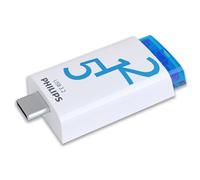 Philips Click Edition USB-C Stick USB 3.2 Gen 1 USB Flash Drive 64 GB para PC, portátil, Smartphone, Tableta con Puerto USB-C, Velocidad de Lectura de hasta 120 MB/s, 512 GB