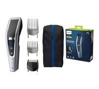 Philips Cortadora de pelo, serie 5000 Trim-n-Flow Pro Technology - Cortadora de pelo totalmente lavable con cuchillas de acero inoxidable autoafilables, con cable, enchufe británico de 3 pines -