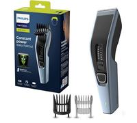Philips Cortapelos Hombre Serie 3000, 13 ajustes de Longitud, 75 min de Autonomia, 2 Peines, Inalambrico, Recargable, HC3530/15, Negro/Plata
