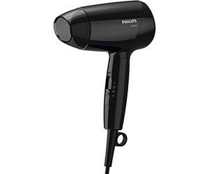 Philips Cura dei capelli BHC010/00 Drycare Essentialcare Secador Compacto, Potencia 1200 W, Negro