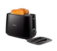 Tostadora - PHILIPS HD2582/90, 830 W, 2 ranuras, 2 rebanadas, 8 niveles tostado, Negro