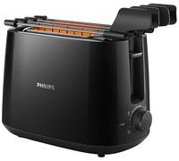 Philips Daily Collection HD2583/90 8slice(s) 600W Negro - Tostador (8 rebanada(s), Negro, De plástico, Botones, Giratorio, China, 600 W)