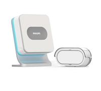 Philips DES7500DCH/10 kit de - Timbre (Gris, Blanco, IP65, Inalámbrico, 433 MHz, 300 m, Corriente alterna, Batería)