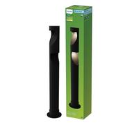 Philips Desi Aplique Pedestal Exterior, 24 V, Luz Blanca Cálida, 2700 K, 180 lm, Bajo Volatje, Negro, Protección IP44. EU plug