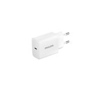 Philips DLP5312CW GAN PD30W Cargador USB-C, Enchufe de la UE, 30 W de Carga de Alta Velocidad, tecnología Avanzada GAN, protección de Carga Segura, Color Blanco