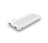 PHILIPS DLP7719N/00 - Batería Externa con 2 Puertos USB y Entrada USB-C - Indicador LED - 10000 mAh - Blanco