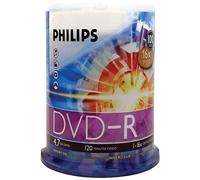 Philips DM4S6B00F 4.7GB DVD-R 100pieza(s) DVD en Blanco - DVD+RW vírgenes (4,7 GB, DVD-R, 100 Pieza(s), 120 min, 16x)