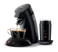 PHILIPS Domestic Appliances Senseo HD6553/65 - Cafetera monodosis con espumador de leche, tecnología de café Boost y Crema Plus, 0,7 litros, color negro