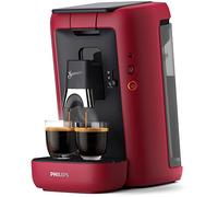 Philips Domestic Appliances Senseo Maestro - Máquina de cápsulas de café con espesa de café y función Memo, recipiente de agua de 1,2 litros, producto verde, color: rojo (CSA260/90)