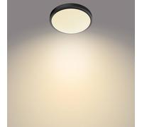 Philips Doris Lámpara de techo LED 2700K negro Ø35cm