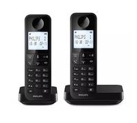 Teléfono inalámbrico - PHILIPS D2702B/12, Análogo, Negro