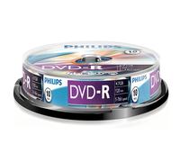 Bobina DVD-R PHILIPS DM4S6B10F/00 10 unidades 16x 4,7 GB