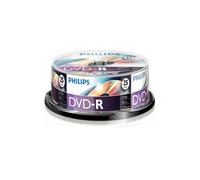 Philips DVD-R 4,7 GB / 120 Min / 16X Tarrina (25 Disc) Campana da 25 D (DVD-ROM)