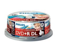 Philips DVD+R Doble Capa Imprimible - 25 unidades