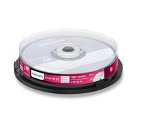 Philips DVD+R - DVD+R (8,5 GB de datos/240 minutos de vídeo, 8 x alta velocidad, husillo de 10 unidades, doble capa DL)