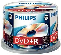 Philips dvd+r - espacios en blanco (4,7 gb de data/ 120 minutos de ví